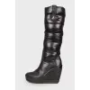 Boots with a puffed top