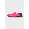 Pink leather shoes