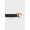 Love Birds black leather belt