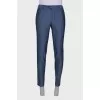Men's classic gray-blue trousers