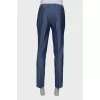 Men's classic gray-blue trousers