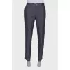 Men's classic gray trousers