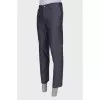 Men's classic gray trousers