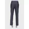 Men's classic gray trousers