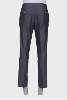 Men's classic gray trousers