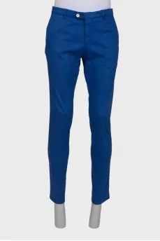 Men's classic blue trousers