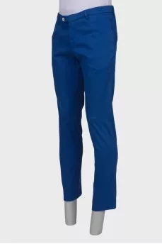 Men's classic blue trousers
