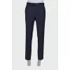Men's classic dark gray trousers