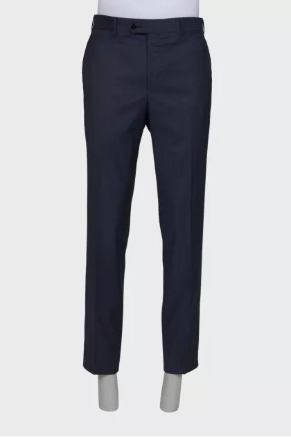 Men's classic dark gray trousers