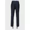Men's classic dark gray trousers