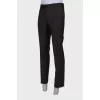 Men's classic dark brown trousers