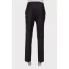 Men's classic dark brown trousers