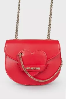 Red bag with keychain