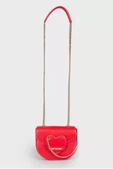 Red bag with keychain