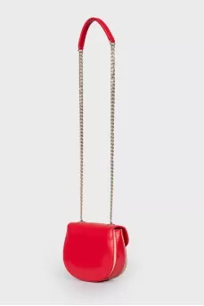Red bag with keychain
