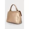 Golden leather bag