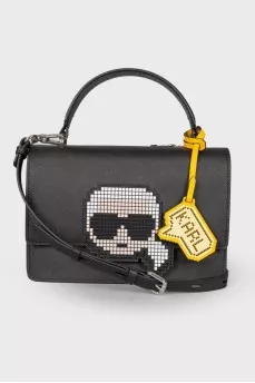 Black bag with brand logo