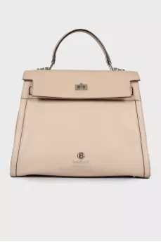 Beige A-Line Tote Bag