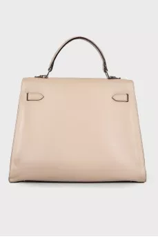 Beige A-Line Tote Bag