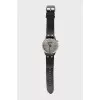 Classic watch with leather strap
