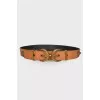Reversible leather belt