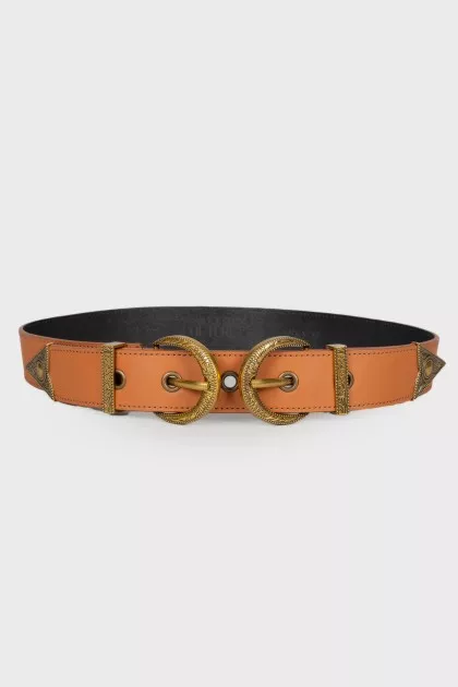 Reversible leather belt