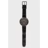 Black watch with rhinestones