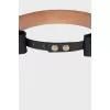 Lacquered tie belt