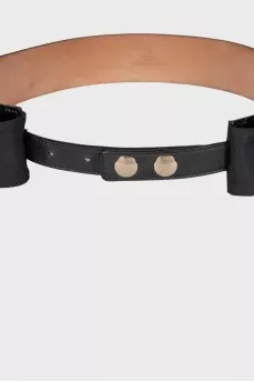 Lacquered tie belt