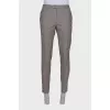 Men's classic gray trousers
