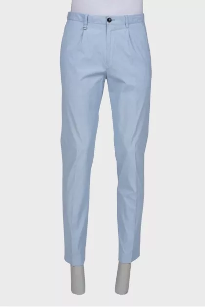 Men's light blue trousers
