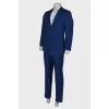 Wool plaid suit for men