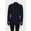 Blue jacket with gold cuffs