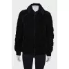 Corduroy jacket with embroidery