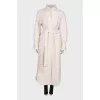 Milk wool coat