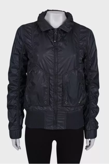 Black jacket with collar