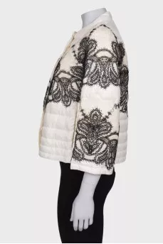 White jacket with lace