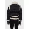Combined sheepskin coat with fur