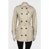 Quilted double-breasted jacket