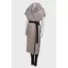 Long leather vest