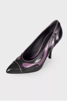 Patterned leather shoes