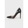 Shoes with strap