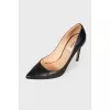 Shoes with strap