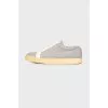 Men's gray textile sneakers