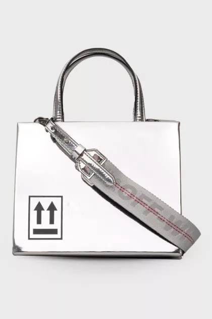 Silver shoulder bag