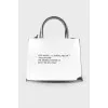 Silver shoulder bag