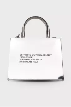 Silver shoulder bag