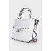 Silver shoulder bag
