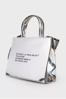 Silver shoulder bag