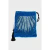 Clutch bag with embroidery
